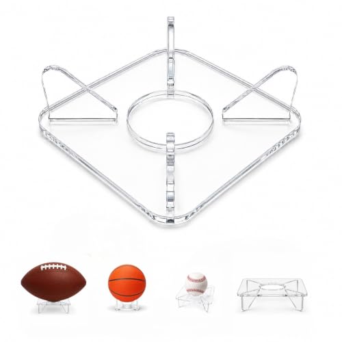 Acrylic Basketball Display Stand for Sports Balls - Secure & Modern