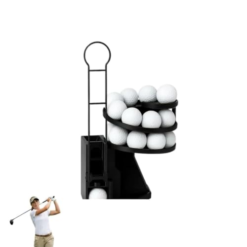 Portable Automatic Golf Ball Dispenser & Tee-Up Machine for Practice