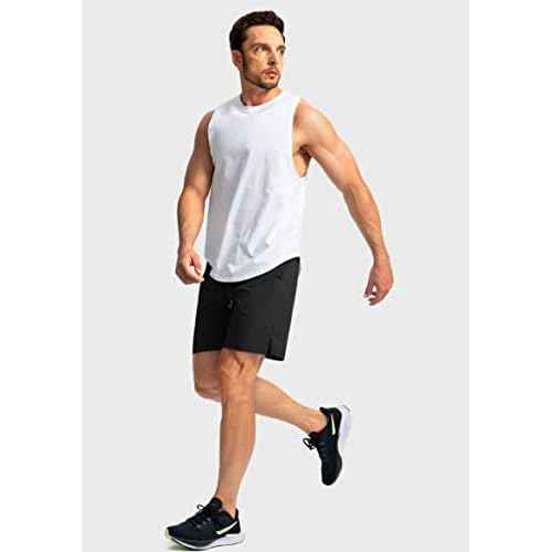 Men's Running Shorts with Zipper Pockets 9 Inch/ 7 Inch / 5 Inch Lightweight Quick Dry Gym Workout Athletic Shorts for Men