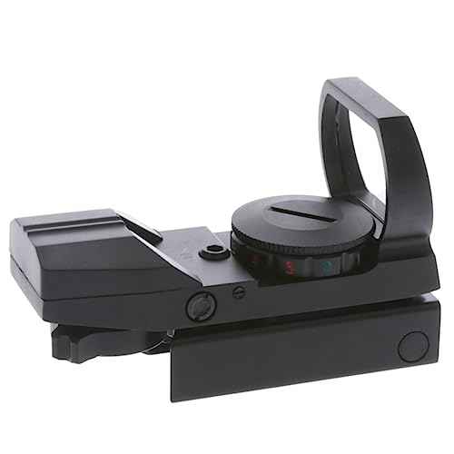 Truglo Dual-Color 34mm x 24mm Hunting Shooting Durable Lightweight Compact Parallax Free Waterproof Shock Resistant Adjustable Red/Green Open Dot Sight Battery Included