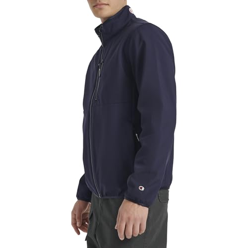 Champion mens Lightweight Active Soft Shell Jacket With Stand Collar