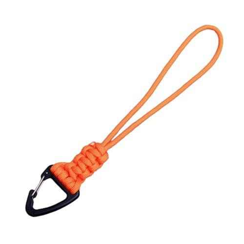 3 Pack Paracord Keychain Lanyard Triangle Buckle Lock Clip Hook Strap Clasp Parachute Rope Hanging Carabiner for Outdoor Survival Tactical Camping Backpack Fishing