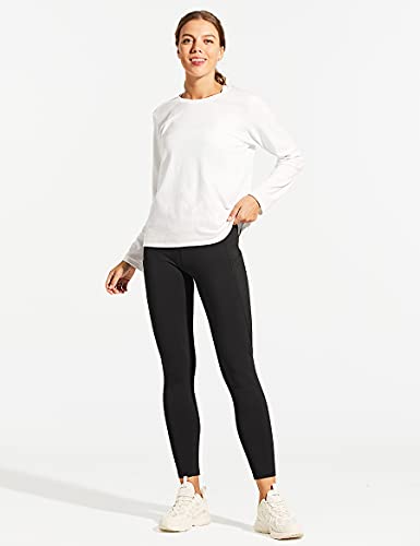 Water-Resistant Fleece-Lined Leggings for Women - Plus Size, Black, Medium