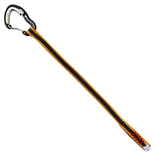 X-Large Self-Closing Carabiner for Climbing Distant Bolts, 23kN Load - Made in Italy