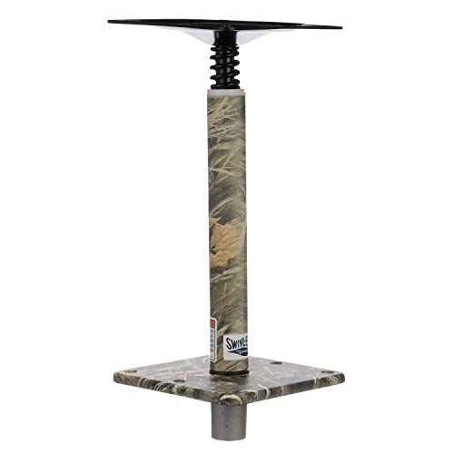 Attwood 97749C-7 Swivl-Eze Lock¡¯N-Pin ¨ú-Inch Pedestal Package, Camouflage Finish, 11 Inches Tall, 7-Inch x 7-Inch Base Plate