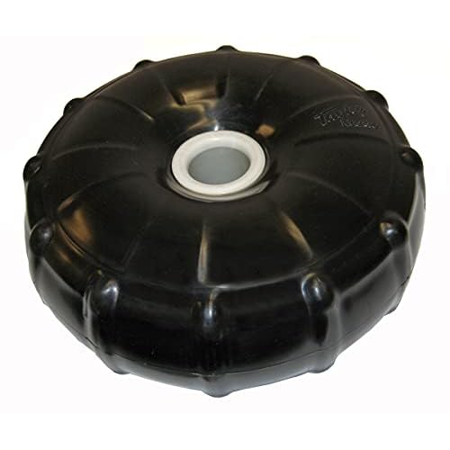 Taylor Made 14" Black Dock Post Wheel with Heavy-Duty Marine-Grade Vinyl, Wear-Resistant Center Axle Bushing - 2020108500