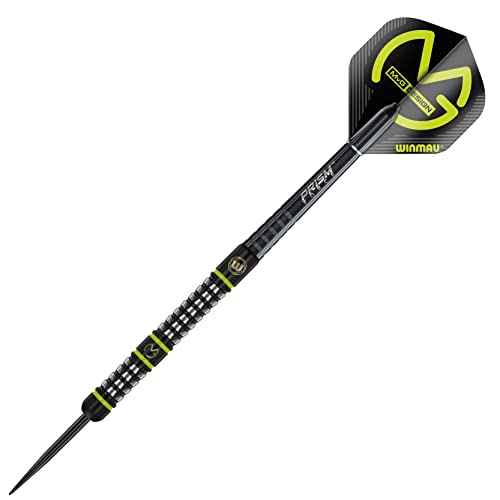WINMAU MvG Acclaim Tungsten Steel Tip Darts 25g Set with Flights and Shafts