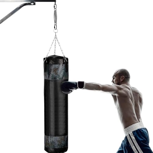 Heavy Duty Bag Spring for Punching Bags up to 300 lbs - Silver Conical Spring with Carabiners