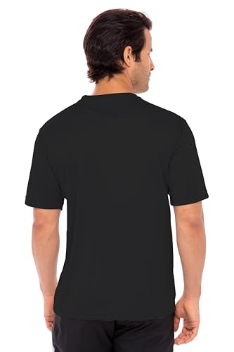 Men's Big & Tall Moisture-Wicking Short Sleeve Athletic T-Shirt - Large Tall Black
