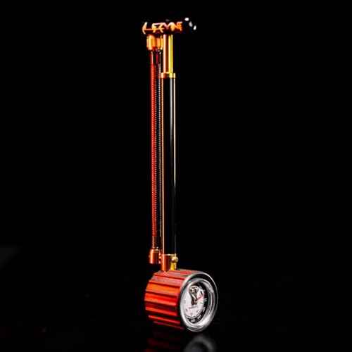 LEZYNE Shock Drive Bicycle Hand Pump, High Pressure 400psi Shock Pump, Portable, Mountain & Road Bike Pump