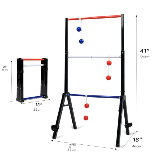 Metal Ladder Toss Game Set for Outdoor Games - Flag Variation