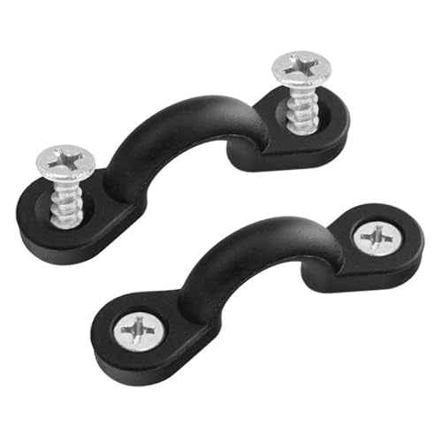 CoguZed 10Pcs Kayak Rigging Kit - Nylon Bungee Deck Loops with Eye Hooks, U Hooks, Boat & Kayak Deck Tie Down Kit