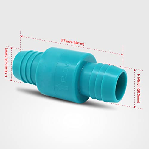 1 1/8 Inch Check Valve for Marine Boat Bilge Pump Hose Non-Return Inline Fitting