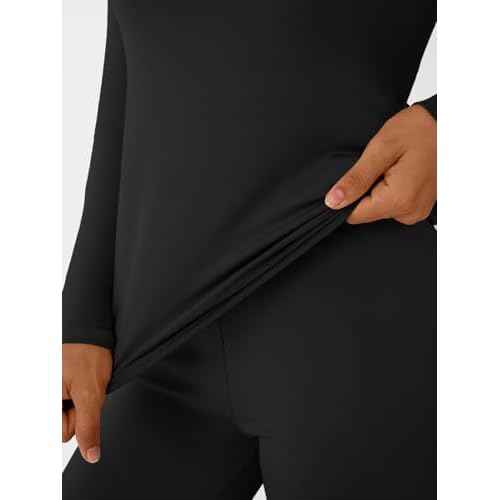 LILLUSORY Womens Long Johns Thermal Underwear Fleece Lined Leggings Warm Pajama Pants Set Shirts Winter Clothes 2025
