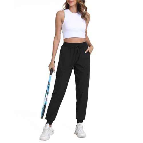Women's Lightweight Cargo Pants with Pockets Stretchy Quick Dry Hiking Pants for Travel Casual Outdoor