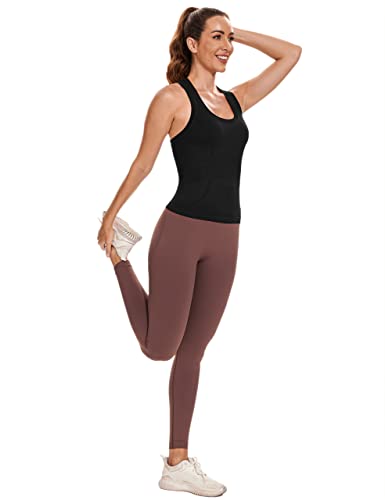 MathCat Racerback Workout Tank Top for Women Small Black