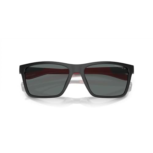 ARNETTE Man Sunglasses Black Frame, Dark Grey Polarized Lenses, 58MM
