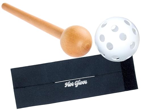 Hot Glove Mallet and Glove Wrap Bundle for Baseball Glove Break-In - Black
