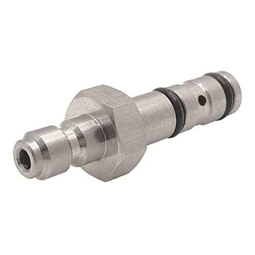 Paintball PCP Quick Filling Charging Probe Replacement Adapter, 9mm OD Air Tool Fitting for Filling Hole with Extra 6 O-Rings