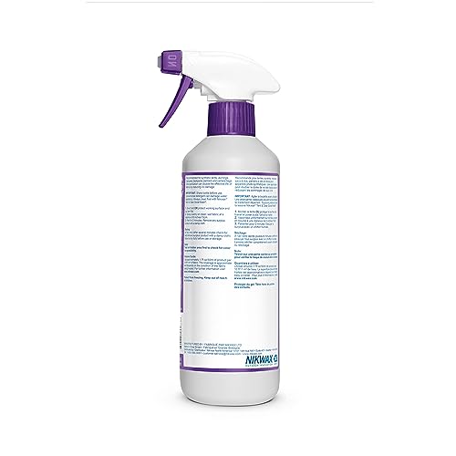 Nikwax Tent & Gear, Tent & Gear Solarproof, 500ml, Spray Waterproofing and UV Protector, Rain Protector, Restores DWR Water Repellency on Outdoor Fabric, Rain Fly, Canvas, Backpacks
