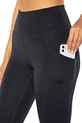 Zobha Women's High Rise Endurance Deluxe Pocket Leggings - Large Black