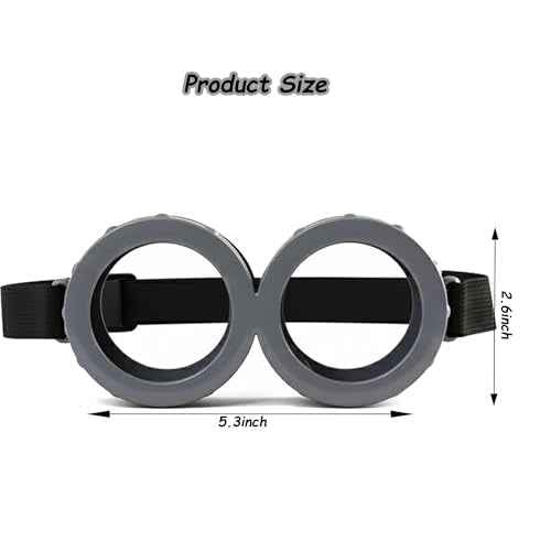 Halloween Costume Accessories for Adults: Steampunk Goggles Glasses Yellow Beanie Hat Black Gloves for Men Women Cosplay