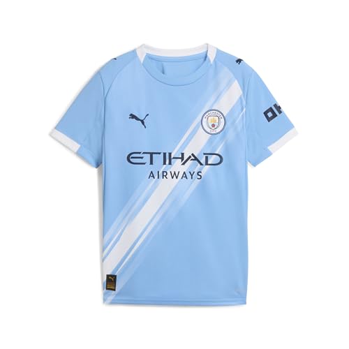 Manchester City FC Kids 2025/26 Home Soccer Jersey - Team Light Blue
