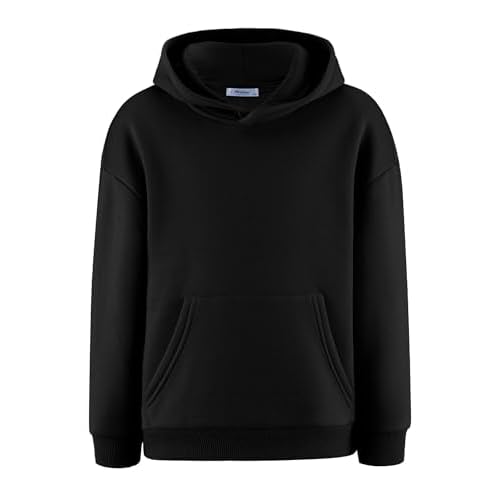 Arshiner Boys Hooded Sweatshirt Fleece Pullover Long Sleeve Warm Hoodies with Pocket for Kids 5-14 Years