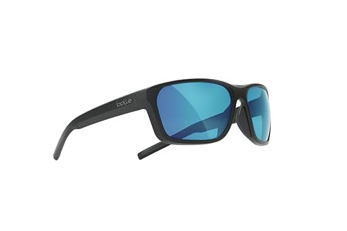 Bollé Strix Rectangular Sunglasses - Black Matte, 57mm
