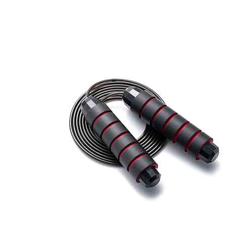 BOOMIBOO Jump Rope, Adjustable Jump Ropes,Skipping Rope Tangle-Free Rapid Speed with Ball Bearings for Women Men Kids,Exercise & Slim Body Jumprope at Home School Gym