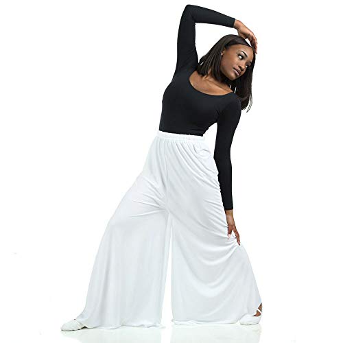 Women's Celebration of Spirit Palazzo Pants Small White - Dance Performance Wear