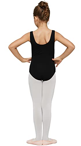 Girls Dance Leotard Bodysuit for Ballet, Gymnastics, Toddler & Kids - Black - Tank / 13-14 Years