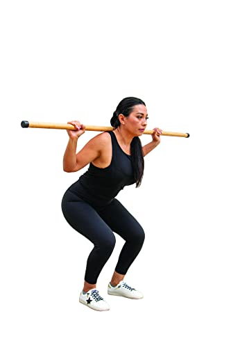 61.5 Inch Bamboo Walking Stick for Fitness & Physical Therapy - Stability & Balance Aid