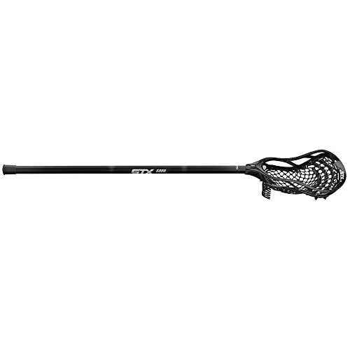 STX Lacrosse Stallion 200 Boys Complete Stick with Mesh Pocket, Attack/Midfielder