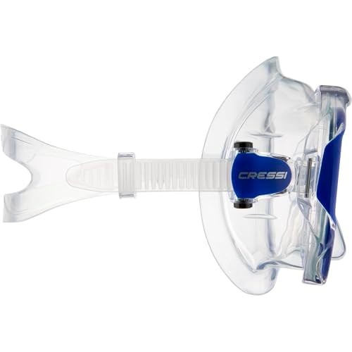 Cressi Perfect View Scuba Diving, Snorkeling Mask in Pure Comfortable Silicone - Available with Different Panoramic Lenses - Liberty: Designed in Italy