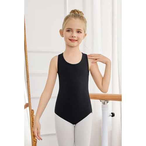 Zaclotre Ballet Leotards for Girls Hollow Back Sleeveless Dance Outfits Gymnastics Leotard Tank Bodysuit