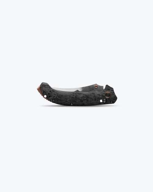 Benchmade - Mini Bedlam 865 Tactical Knife, Scimitar Blade, Carbon Fiber Handle (865-02)