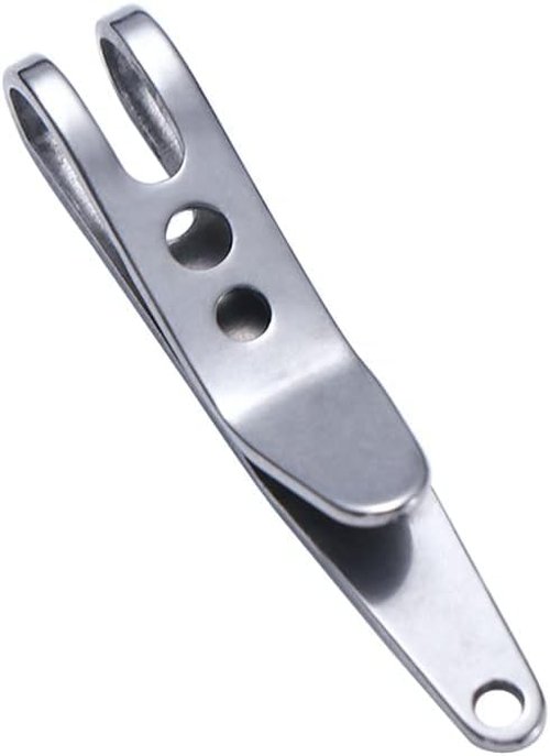 WinldMonmo Stainless Steel Pocket Bag Suspension Clip, Waist Belt Hanging Clip, Mini Metal Key Buckles, Portable Pocket Clips for Outdoor, Running