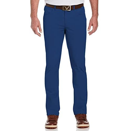 Callaway Men¡¯s EverPlay 5-Pocket Golf Pants with Comfort Waistband, Stretch Non-Iron Fabric, Moisture-Wicking, Tapered Fit