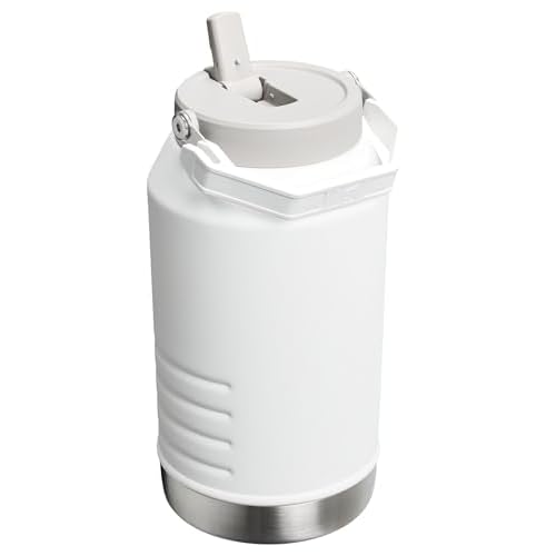 Stanley IceFlow 2.0 Flip Straw Jug with Handle 96 oz | Twist On Lid and Flip Up Straw | Leakproof for Travel and Sports | Insulated Stainless Steel | BPA-Free | Frost