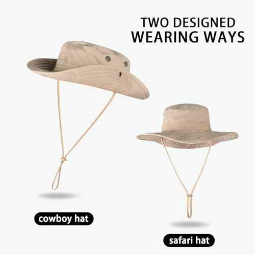 Sun Hats for Men Women Bucket Hat UPF 50+ UV Protection Boonie Hat for Safari Fishing Hiking Garden Beach