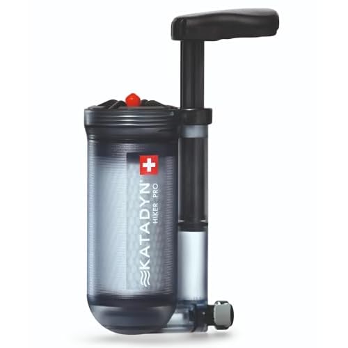 Katadyn Hiker Pro Hand Pump Water Filter for Backpacking, Camping, Emergency Survival