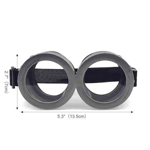 2PCS Round Goggles Glasses for Halloween Cosplay Costume Accessories - Adjustable Steampunk Goggles for Adults Men, Women - Perfect for Halloween, Costume Parties, and Themed Events