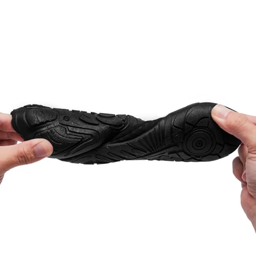 Water Shoes for Men Women Quick Dry Beach Swim Footwear - Black 10 Women / 9 Men