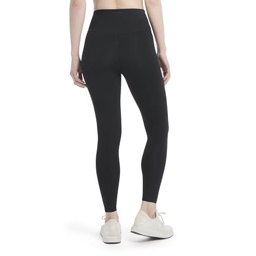 Women's High Waist Ankle Leggings with Core Control and Moisture Wicking - Black, Medium