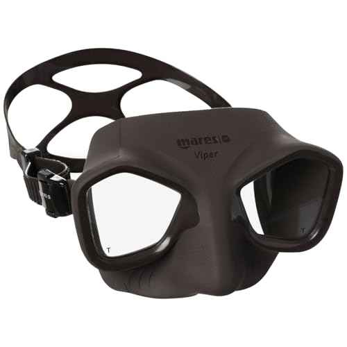 Mares Viper Mask for Freediving and Spearfishing - Low Volume Wide-Field Diving Mask with Fog-Resistant Silicone Skirt & Ergonomic Strap