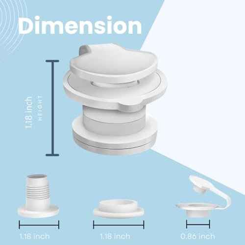 2 Packs Cooler Drain Plug Replacement for Coleman Coolers-1" Shaft Length Cooler Drain Plug Kit,Cooler Parts Accessories Fits Most Coolers