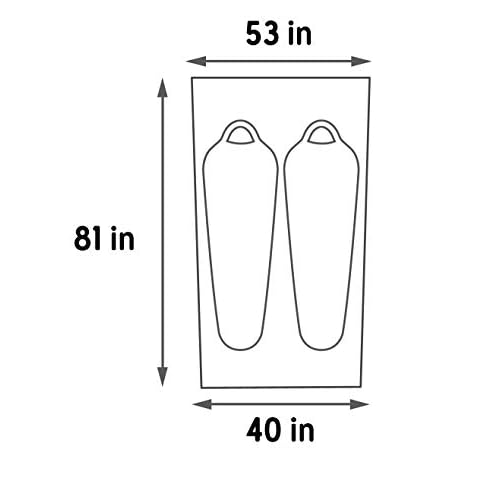 Kelty Grand Mesa 2 Footprint, Lightweight, Water Resistant, Fitted Ground/Camping Tarp Footprint Grand Mesa 2 Person Tent
