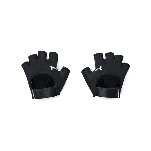 Under Armour Women's Training Gloves Half Finger Black Silver Medium
