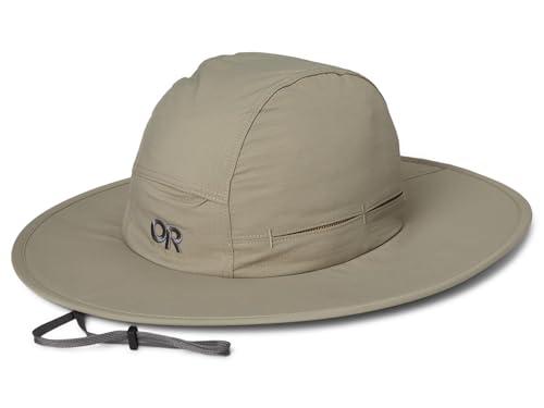 Sunbriolet Sun Hat - Medium Solid Khaki UPF 50+ Wide Brim Outdoor Protection